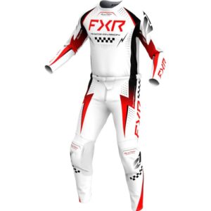 Στολή FXR MX Clutch Pro White / Red / Black