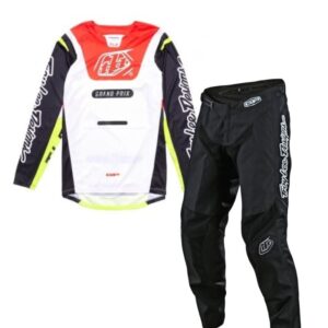 Troy Lee Designs Παιδική Στολή GP Pro Blends White - Glo Red / GP - Mono Black