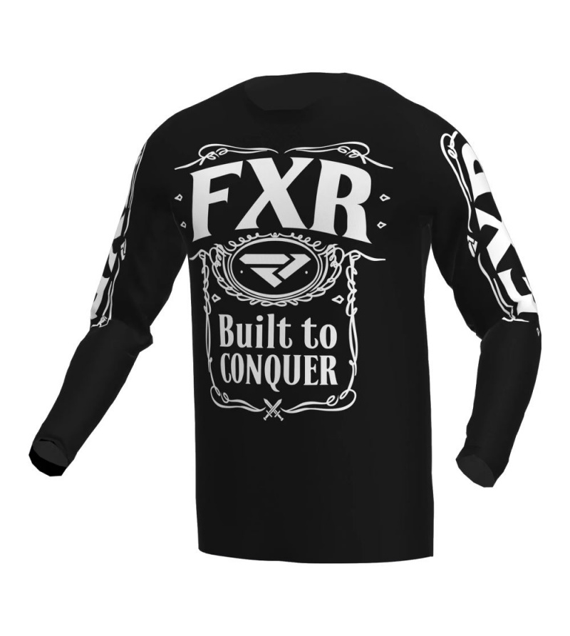 FXR Μπλούζα MX Clutch Black/White 1 FXR Μπλούζα MX Clutch Black/White