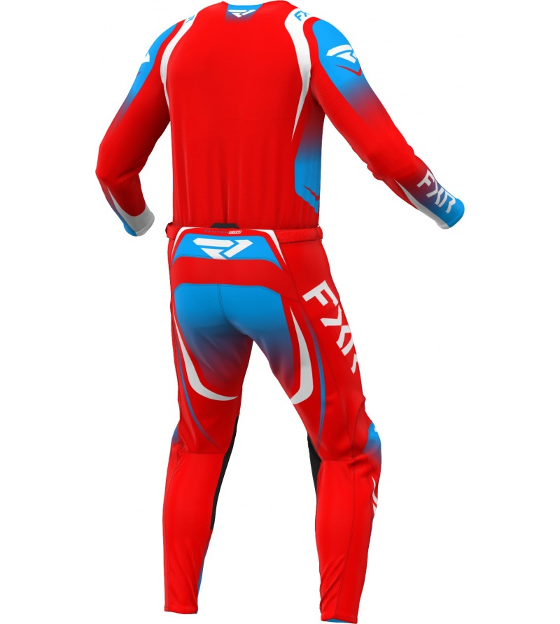 Στολή MX FXR Clutch Pro Red / White / Cyan 2 Στολή MX FXR Clutch Pro Red / White / Cyan - Image 2