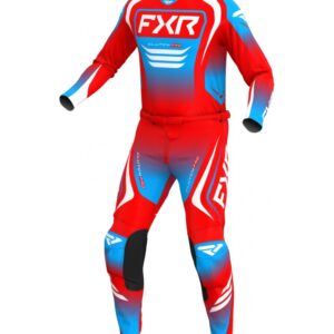 Στολή MX FXR Clutch Pro Red / White / Cyan