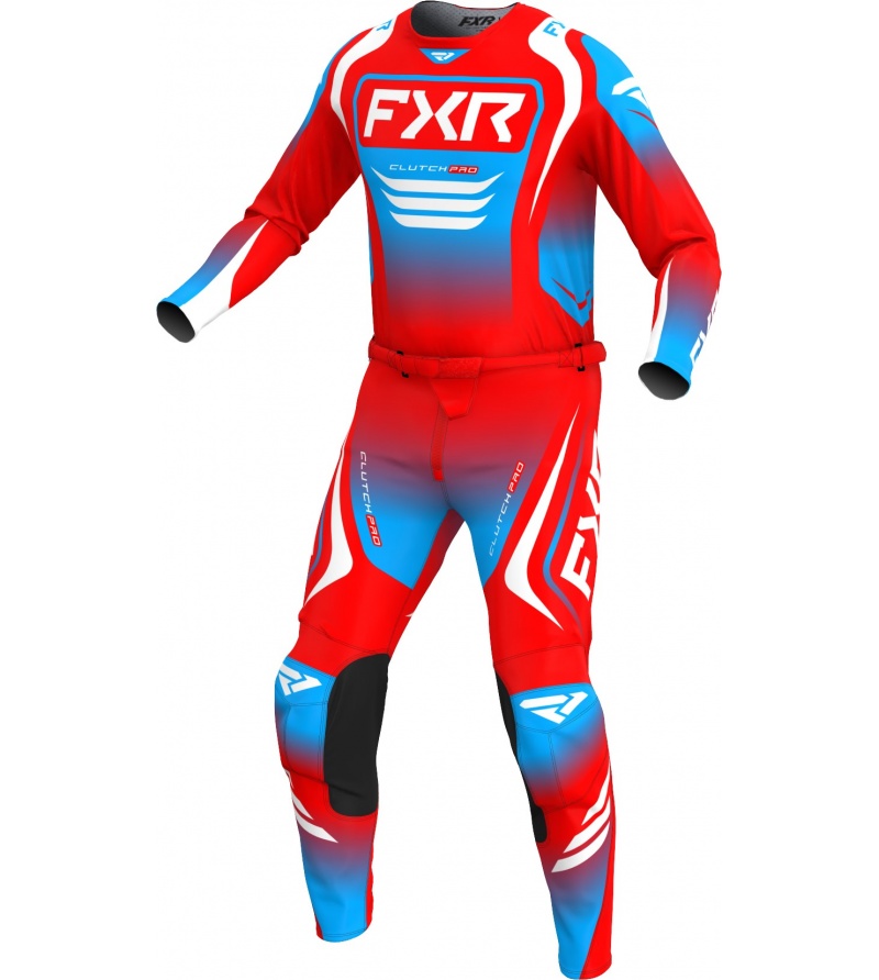 Στολή MX FXR Clutch Pro Red / White / Cyan 1 Στολή MX FXR Clutch Pro Red / White / Cyan