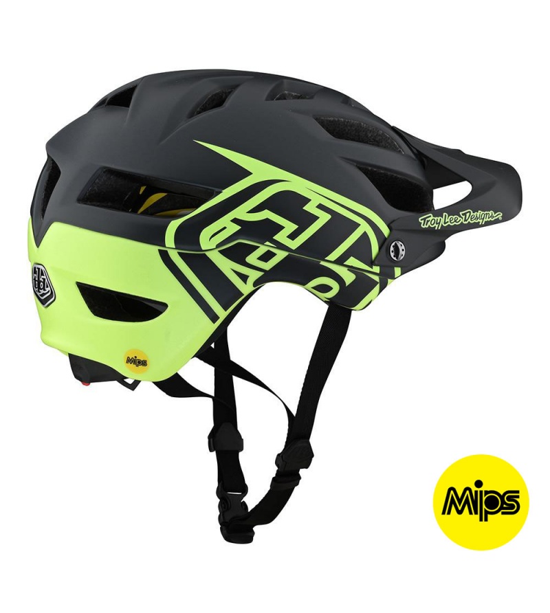 Troy Lee Designs Κράνος A1 (Mips) MTB Classic Gray / Green 2 Troy Lee Designs Κράνος A1 (Mips) MTB Classic Gray / Green - Image 2