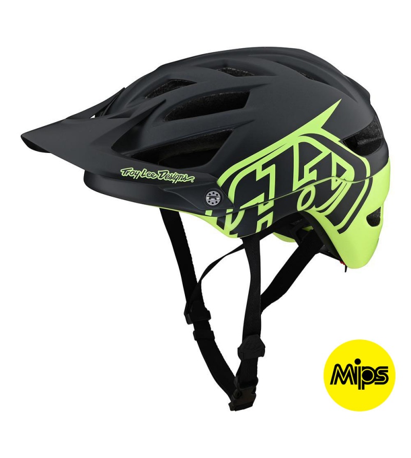 Troy Lee Designs Κράνος A1 (Mips) MTB Classic Gray / Green 1 Troy Lee Designs Κράνος A1 (Mips) MTB Classic Gray / Green