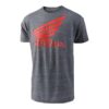 troy lee designs t shirt honda wing heather gray