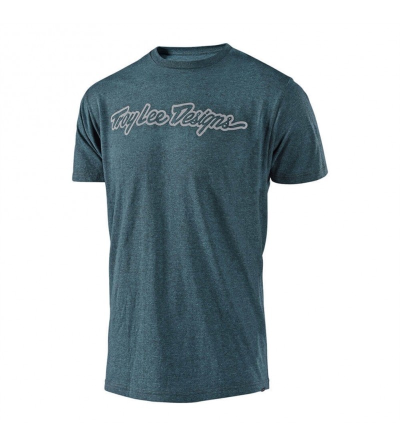 Troy Lee Designs T-Shirt Signature Jade Heather 1 Troy Lee Designs T-Shirt Signature Jade Heather