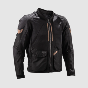 Μπουφάν Μηχανής Leatt ADV FlowTour 4.5 Short Stealth Black/Grey