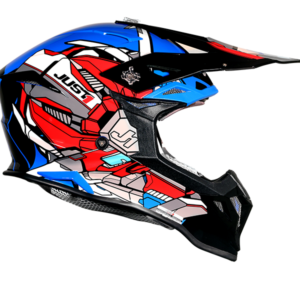 Κράνος  JUST1 J-39 Suppressor (Red/Blue/Black Gloss)